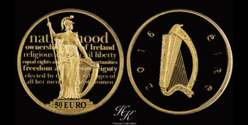 50 Euros Proof Ireland 2016 100 Years Anniversary of the Proclamation of the Irish Republic