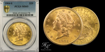 20 Dollars 1904  S Liberty PCGS MS65 USA