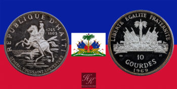10 Gourdes 1969 Proof Haiti