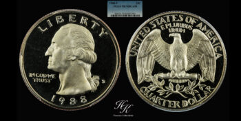 25 Cent (WASHINGTON quarter) 1988 S  PCGS PR70 Deep Cameo USA