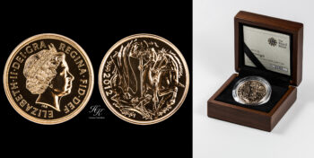 5 Pound 2012 BU quintuple sovereign Elizabeth Great Britain