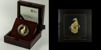 100 Pound 2021 The Queen’s Beasts The White Greyhound Of Richmond 1 oz Gold Proof Great Britain