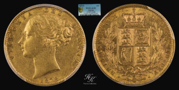 Sovereign 1878 Sydney “Shield” PCGS AU53 Australia