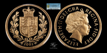 Double Sovereign (2 Pound) 2002 PCGS PR70 DEEP CAMEO Great Britain