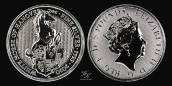 5 Pounds 2020 “White Horse of Hanover” 2 oz silver coin Great Britain