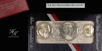1976 Bicentennial silver uncirculated set USA