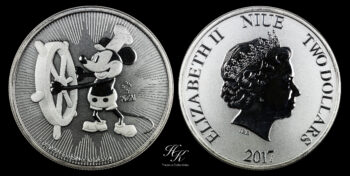 2 Dollars Elizabeth II 2017 “Steamboat Willie” Niue