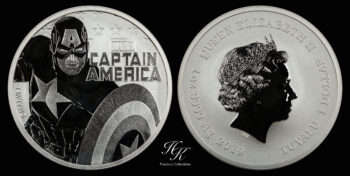1 Dollar 2019 Elizabeth II Tuvalu “Captain America ” Australia
