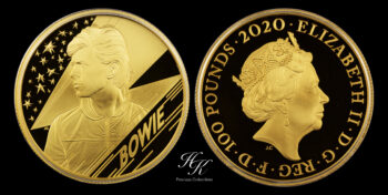 100 pounds 2020 1oz proof gold coin “David Bowie – Music Legends” Great Britain