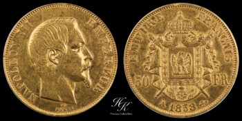 50 Francs 1858 A “Napoleon III”  France