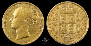 Sovereign “Shield” 1872 Melbourne (RARE) Australia