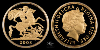 5 Pound 2008 PROOF quintuple sovereign “Elizabeth”  Great Britain