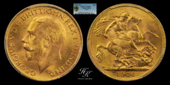 Sovereign 1926 PCGS MS65 South Africa