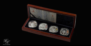 2008 “BEIJING 2008 OLYMPICS” SILVER PROOF 4 COIN SET CHINA