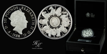 10 Pounds 2021 Proof Silver Queen’s Beast “Completer” 10 oz  Great Britain