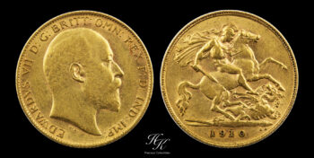 Gold half sovereign (1/2) 1910 “Edward VII” Great Britain