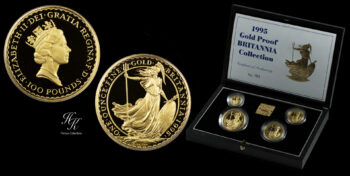 Gold Proof Britannia 4 coin set 1995 Great Britain