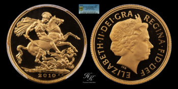 Gold Proof Sovereign 2010 “Elizabeth” NGC PF70 ULTRA CAMEO Great Britain
