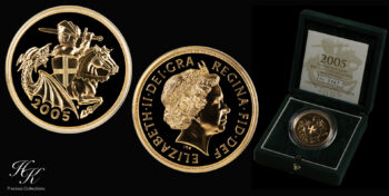 5 Pound 2005  BU quintuple sovereign Elizabeth Great Britain
