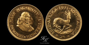 2 Rand gold coin 1971 South Africa