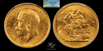 Gold Sovereign 1914 SYDNEY PCGS MS65 Australia
