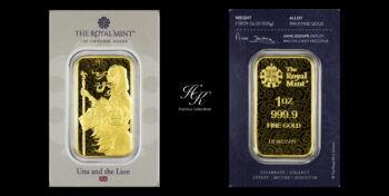 1 oz GOLD BAR Una and the Lion (Royal Mint) Great Britain