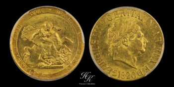 Gold Sovereign 1820 PCGS MS61 “George III” Great Britain