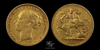 Gold sovereign 1881 NO BP “Victoria” Melbourne Australia