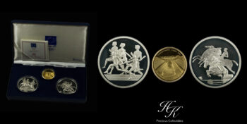 Olympic games Athens 2004 3 coin proof set Greece