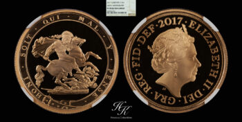 Gold double sovereign (2 pounds) 2017  “Elizabeth” NGC PF70 ULTRA CAMEO Great Britain
