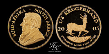 Gold proof krugerrand 1/2 oz 2005 South Africa