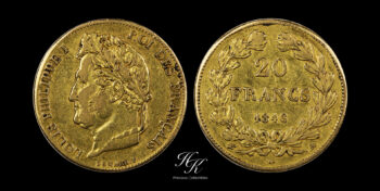 Gold 20 Francs 1846 A “Louis  Phillipe I” France