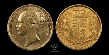 Gold sovereign 1869 (Shield) Victoria Great Britain