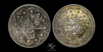 Silver 5 Kurus 1907 Turkey