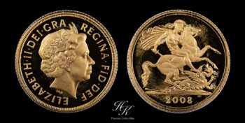 Gold PROOF Sovereign 2008 Great Britain
