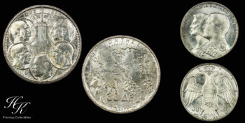 Silver 30 drachmai Set 1963 and 1964 uncirculated Greece