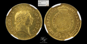 Gold Half Guinea 1809 NGC MS63+ “George III” Great Britain