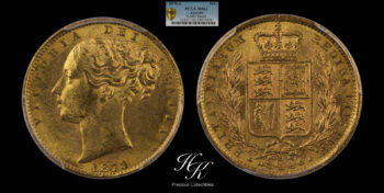 Sovereign 1878 Sydney “Shield” PCGS MS62 Australia