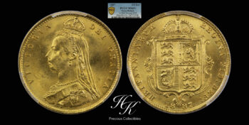 Gold half sovereign PCGS MS65+ “Victoria” Great Britain