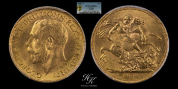 Gold Sovereign 1911 “George V” PCGS MS63+ Canada