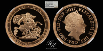 Gold sovereign 2017 NGC PF69 ULTRA CAMEO Great Britain