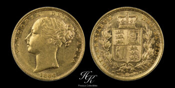 Gold sovereign (Shield) 1886 Sydney “Victoria” Australia