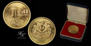 Gold 150 dollars 1969 “Founding of Singapore ” Singapore