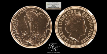 Gold half sovereign 2012 key date “Elizabeth” NGC MS69 TOP POP Great Britain