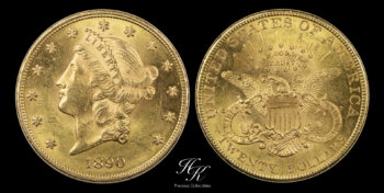 20 Dollars 1890 gold PHILADELPHIA “Liberty”  USA