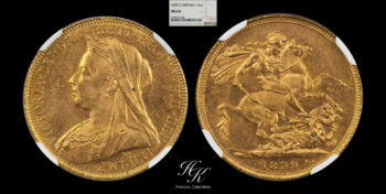 Gold sovereign 1899 “Victoria” NGC MS64 TOP GRADE Great Britain
