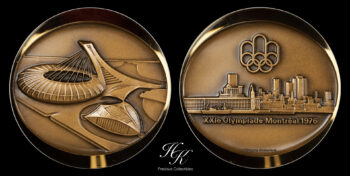 Copper Medal Olympics 1976 Canada