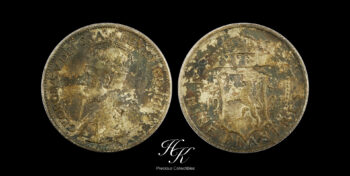 Silver 9 Piastres 1921 – George V – Cyprus