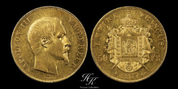 Gold 50 francs 1857 Napoleon III France