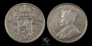 Silver 18 piastres 1921 “George V” Cyprus